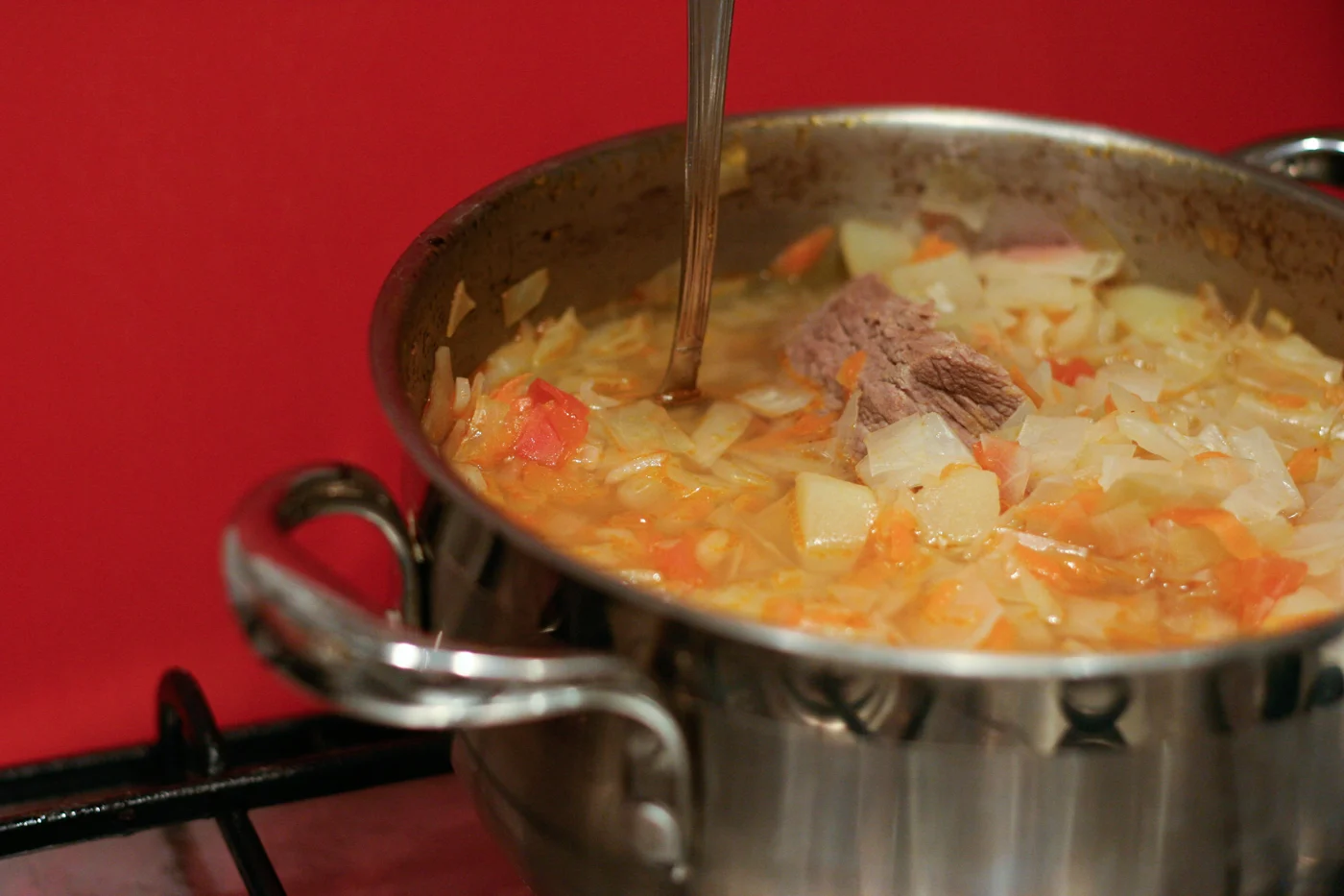Šči, zuppa di cavolo · fotografia del piatto